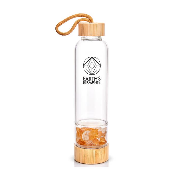 Earths Elements Wholesale - Wholesale Water Bottle - Crystal Water Bottle - Abundance
