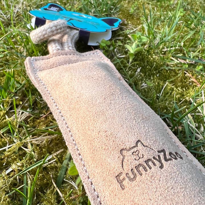 Funny Zoo - Wholesale Pet Rope Toy - Dog - Natural toy for dogs Suede cuff2