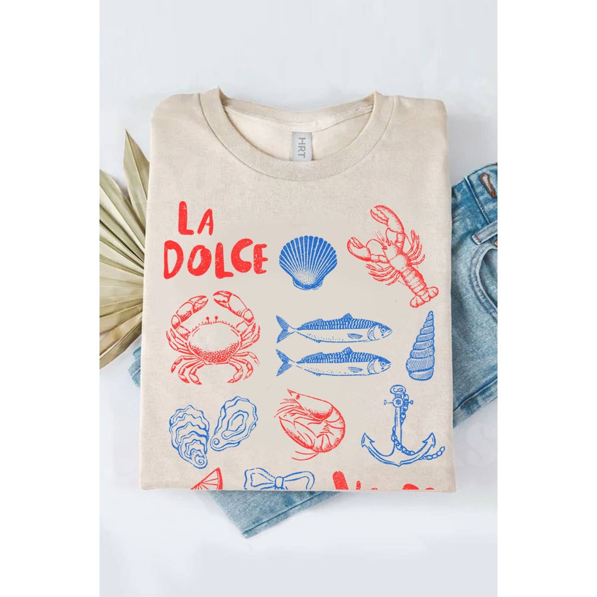 HRTandLUV - Wholesale T-Shirt (Graphic) - Women's - LA DOLCE VITA WASHED GRAPHIC TEE