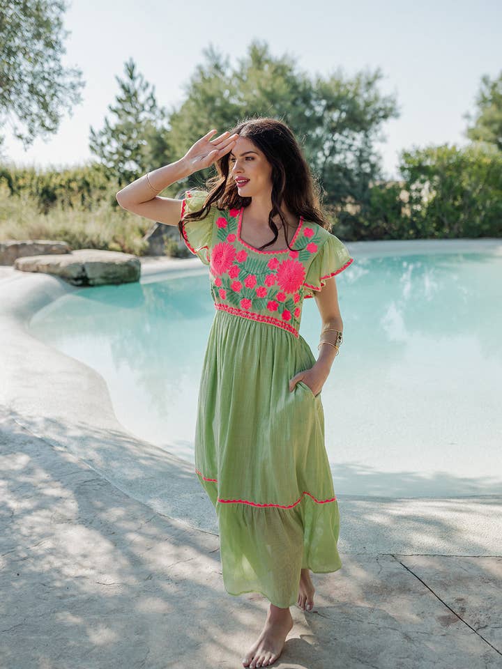 GUADALUPE LANGE JURK voor wholesale door Piti Cuiti