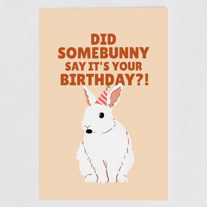 Sagde nogle kaniner, at det er dit fødselsdagsdyr Sjov kanin for engroshandel hos The New Aesthetic