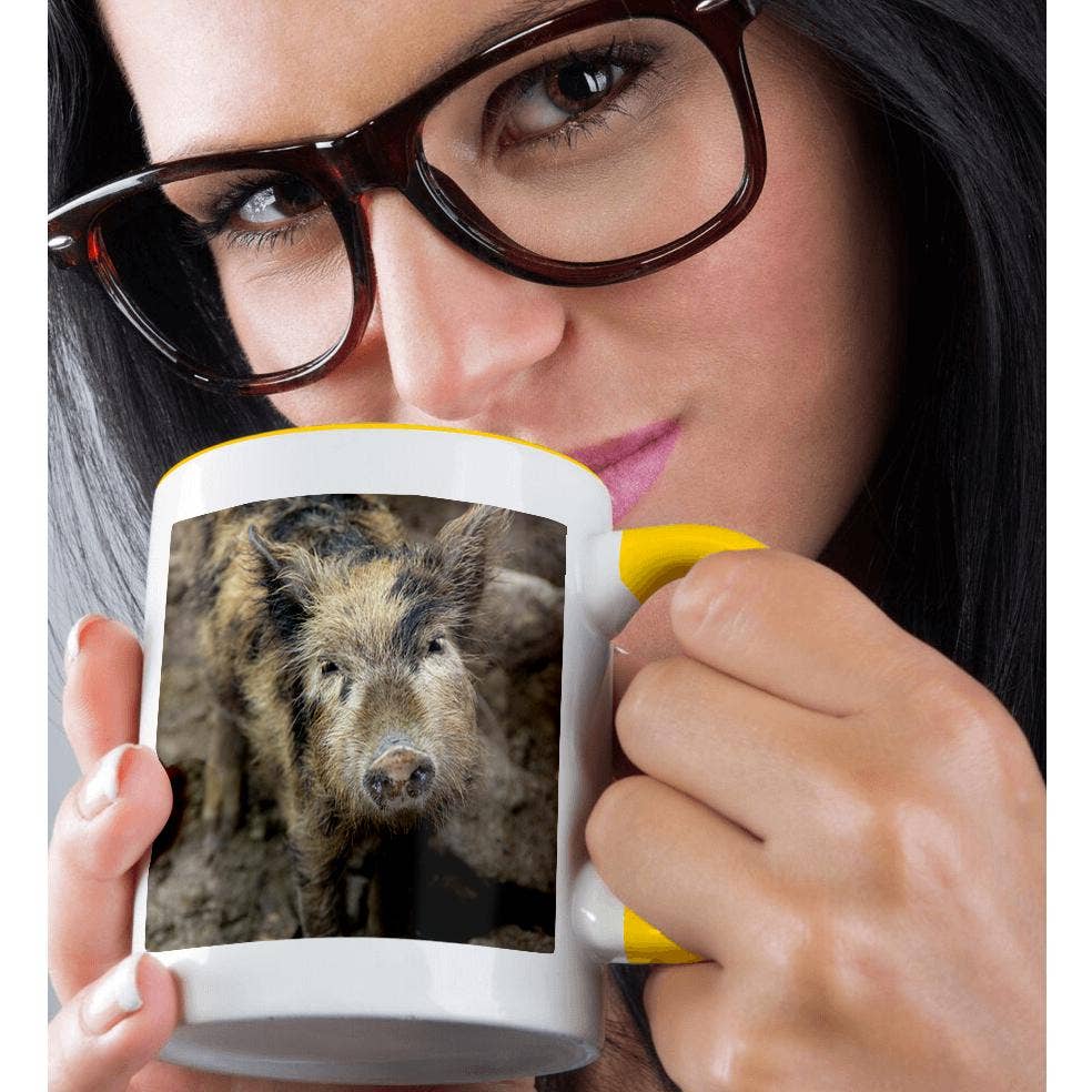 3dRose - Wholesale Coffee Mug - 3dRose, Ecuador, Manta, El Aromo, Farm animal, pig - SA07 CMI0017 - Cindy Miller Hopkins, Mug1