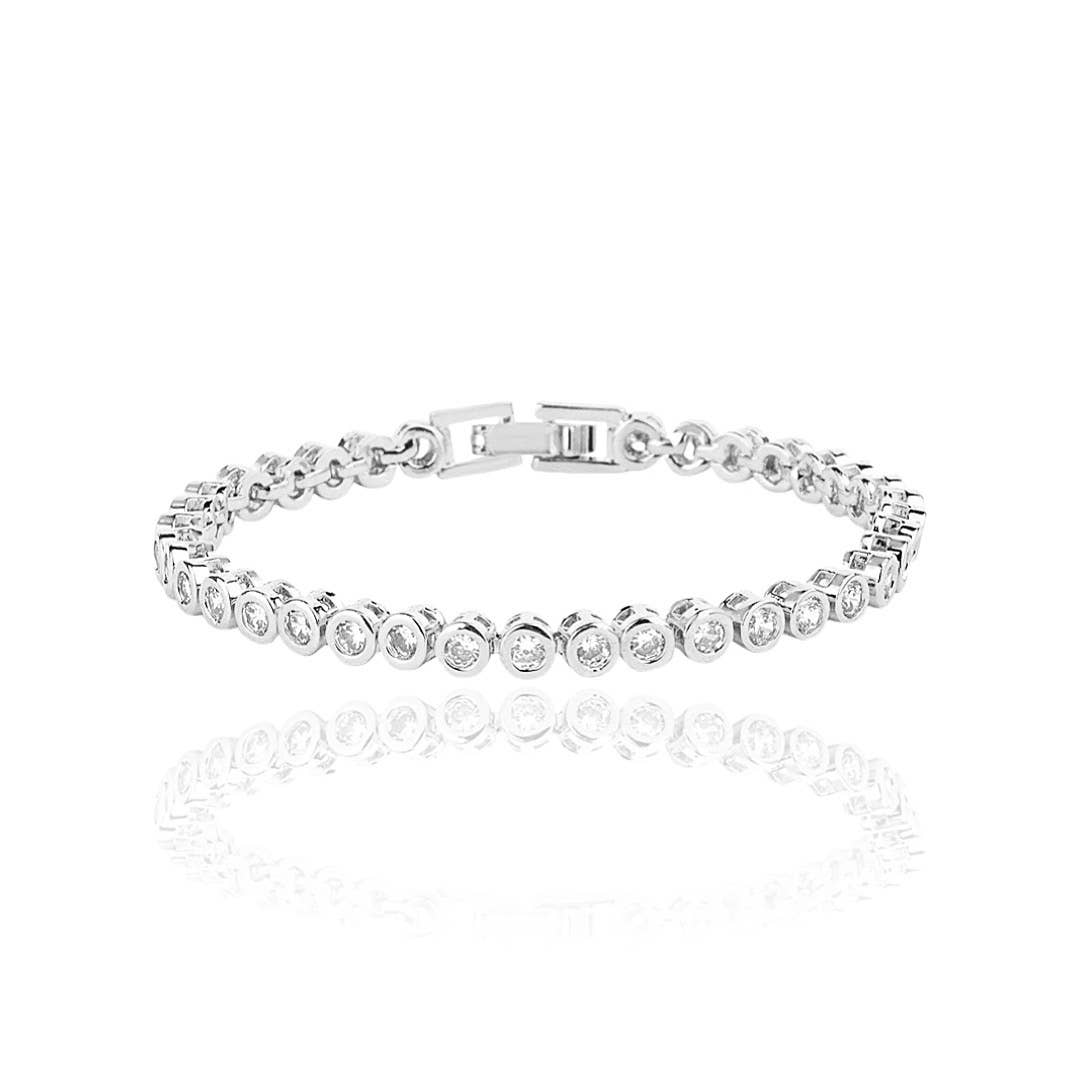 KIKICHIC - Wholesale Tennis Bracelet - Round Bezel Set Tennis Bracelet0