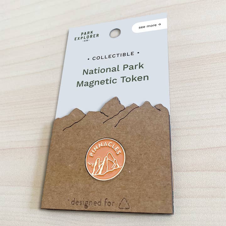 Pinnacles National Park Enamel Magnet for wholesale by Park Explorer Co.