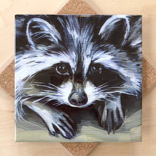 Raccoon Trivet for wholesale by Art by Alyssa