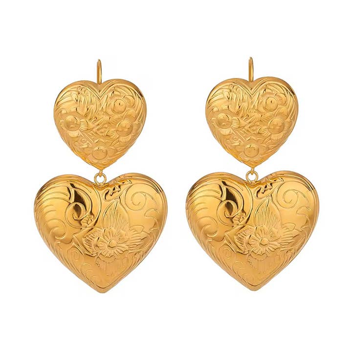 Vintage hjärtörhängen för wholesale av LOUIZ