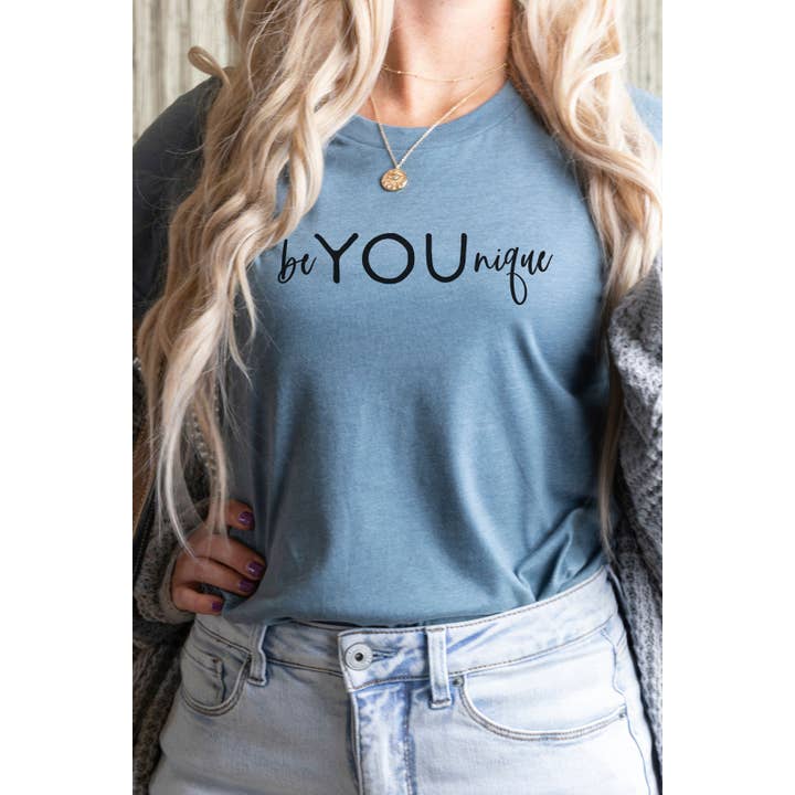 BeYOUnique Graphic Tee for wholesale by Bella Me