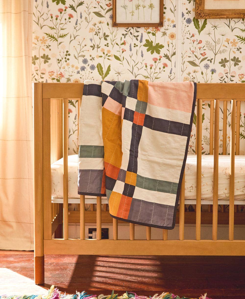 Anchal - Wholesale Quilt - Kids & Baby - Patchwork Plaid Baby Quilt1