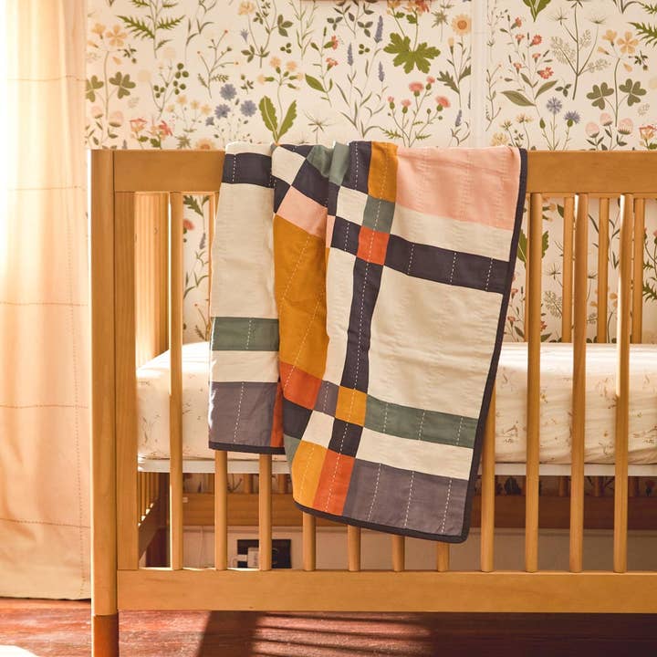 Anchal - Wholesale Quilt - Kids & Baby - Patchwork Plaid Baby Quilt1