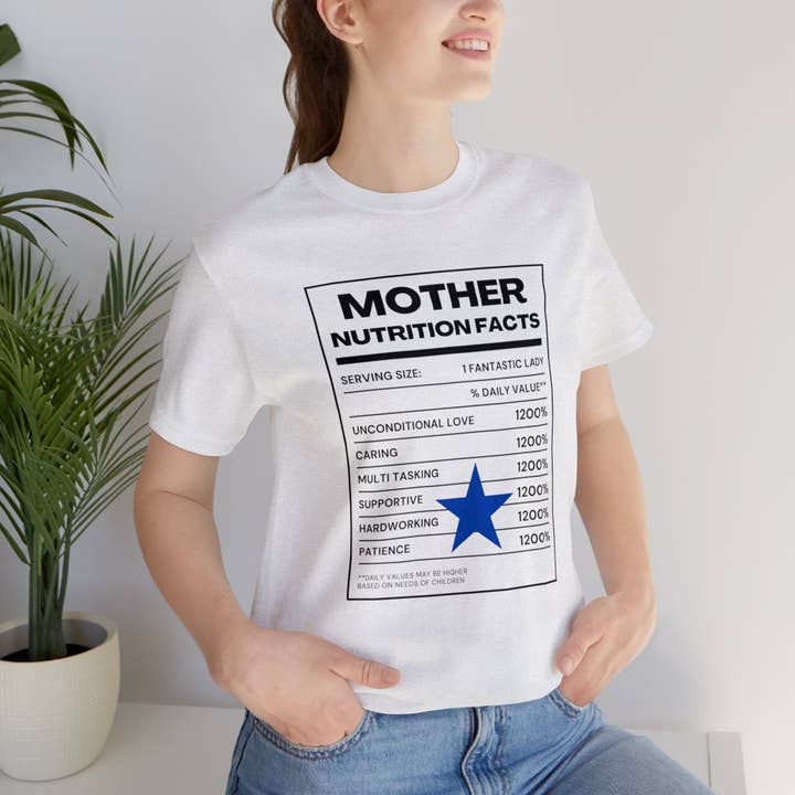 Mors ernæringsmæssige fakta T-shirt for engroshandel hos Victorholistics