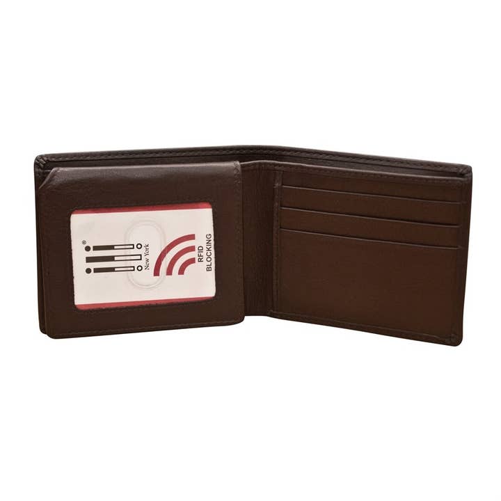 ili New York - Wholesale Wallet - Men's - 7751 Leather Bifold Men's Wallet with Flip-Up ID Holder2