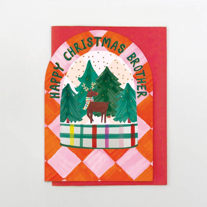 Stop the Clock Design - Wholesale Christmas Card - YULE21 - Brother Snowglobe