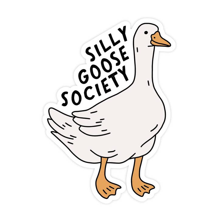 Silly Goose - Vinyl Sticker for wholesale by Simple Whimsy