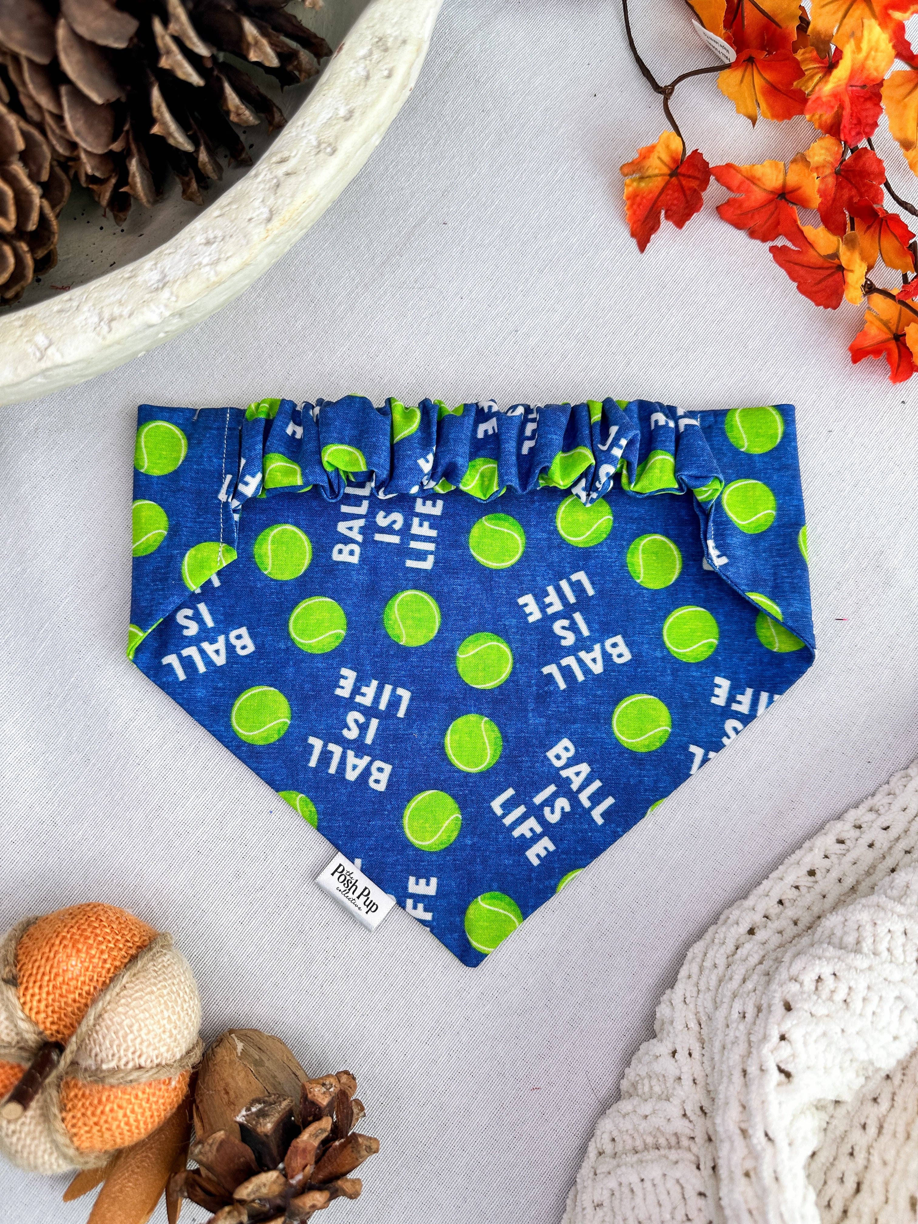 The Posh Pup Collective - Wholesale Pet Bandana - Dog - Ball Is Life Bandana2