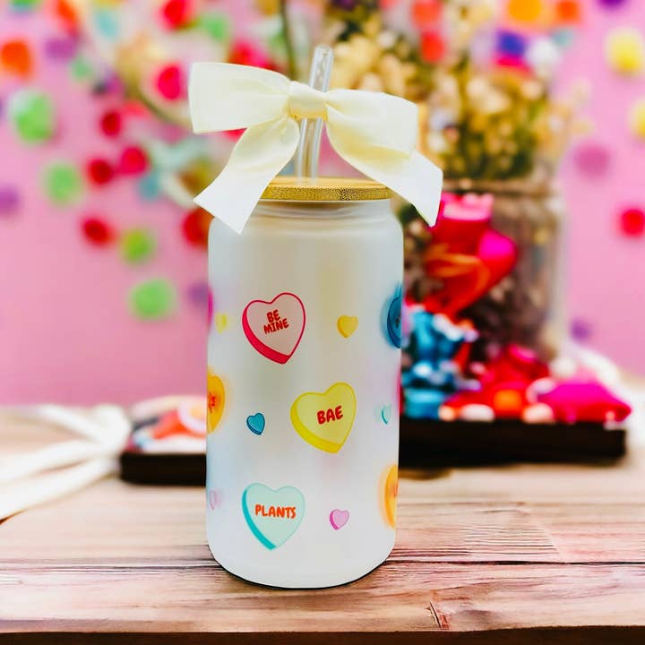 Conversation Hearts Glasbecher, 16 oz für den Großhandel von Planty'tude