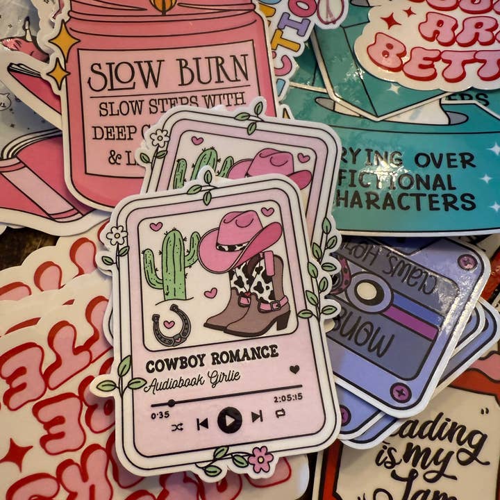 Scents, Stories, and Surprises - Wholesale Sticker - Audiobook Trope Sticker