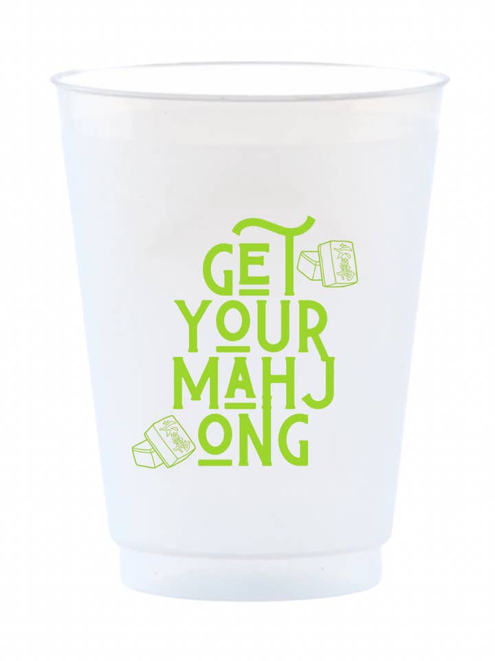 Get Your Mahjong Reusable Frost Flex Cups for wholesale by perk