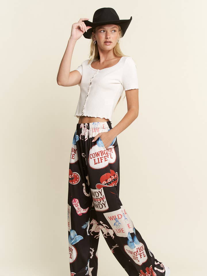 PLUS SIZE COWBOY PARTY PANTS for wholesale by JADE BY JANE