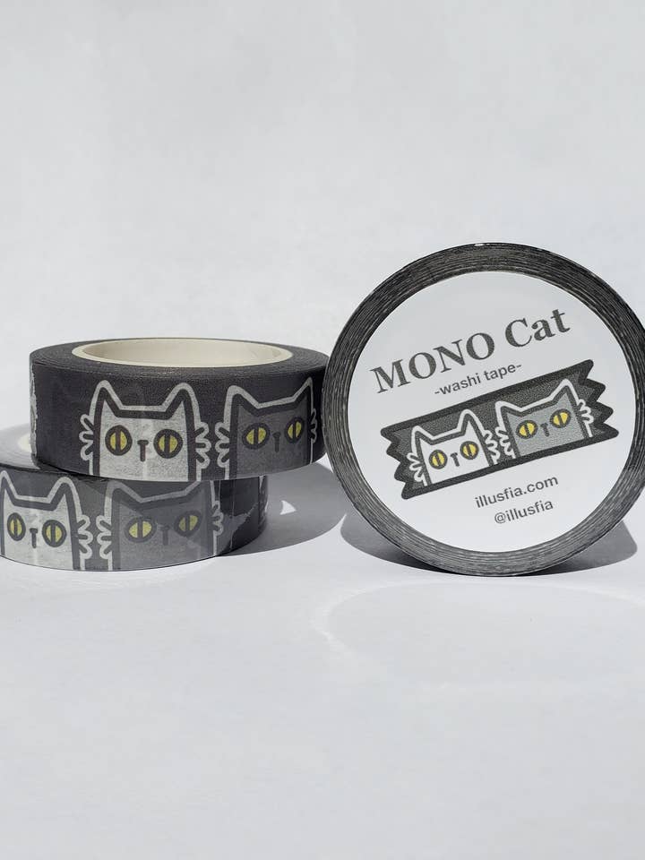 MONO(chrome) Washi Tape for wholesale by illusfia