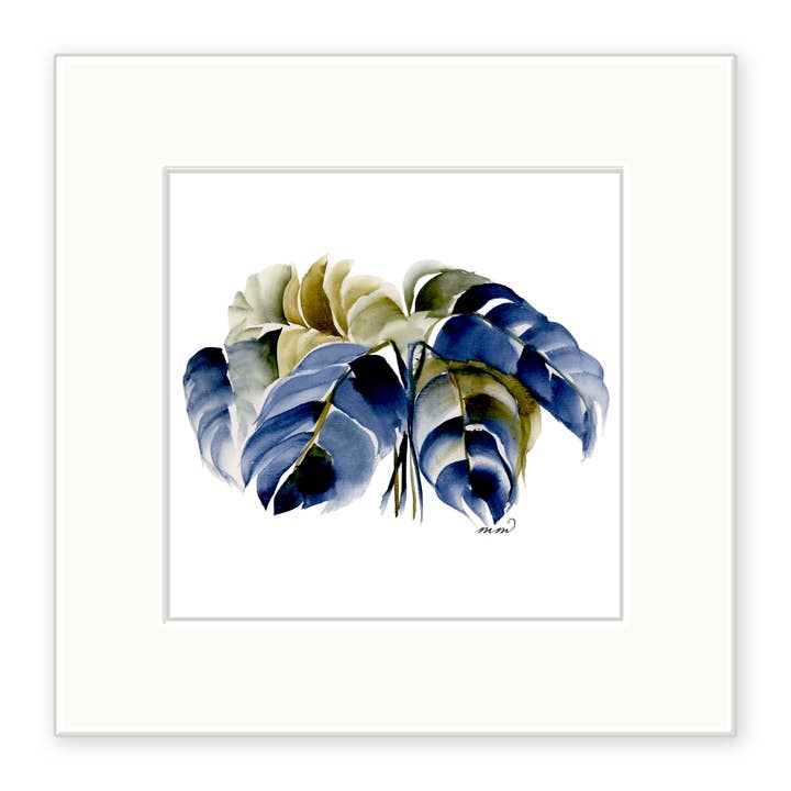 Brooding Elephant Ears Watercolor Print for wholesale by Sam and George Design