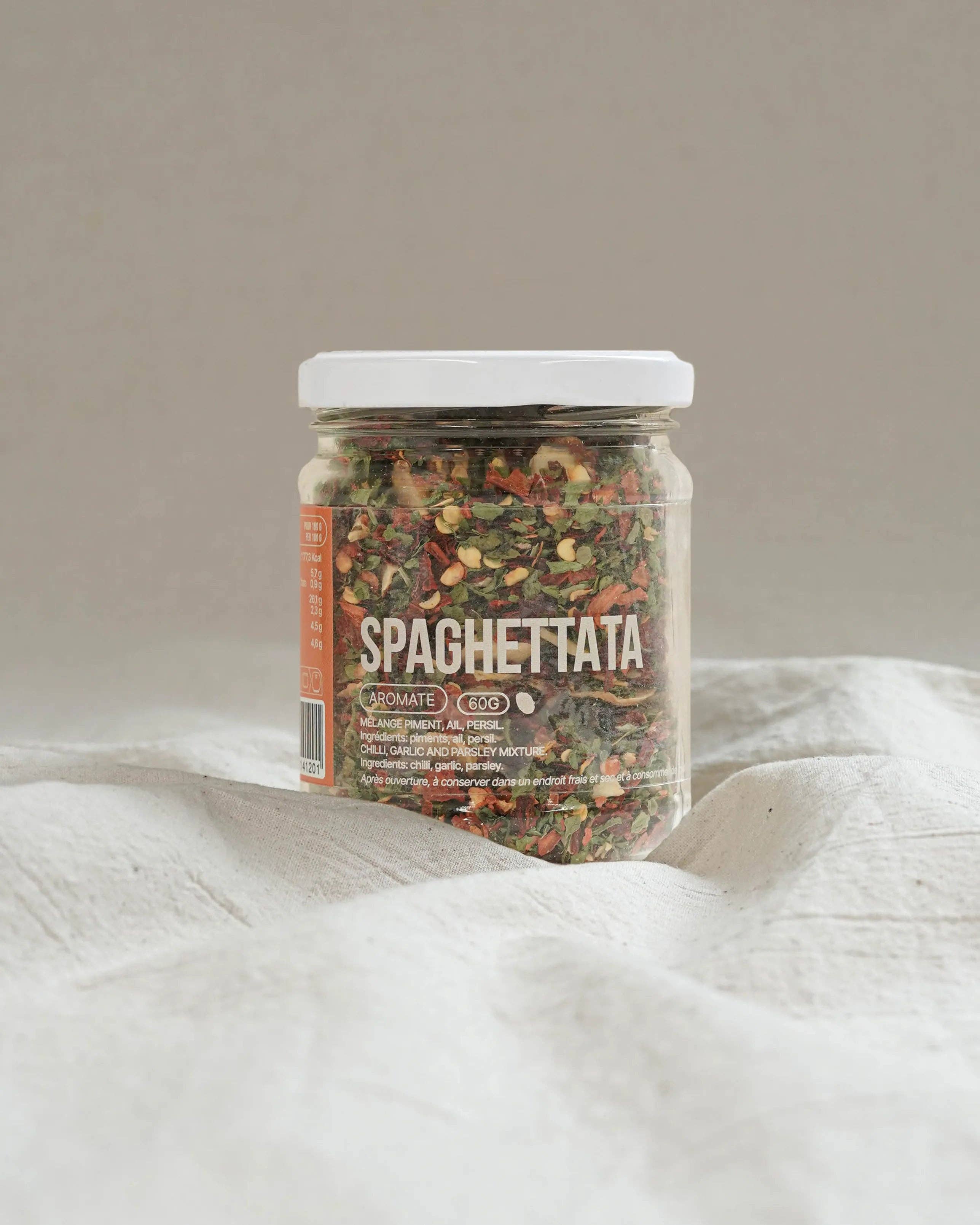 OLIO DI SERRA – wholesale Torkad kryddblandning – Spaghettata - Torkade örter för spaghetti (60g)1