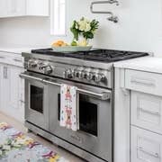 Laura Park Designs - Wholesale Tea Towel - Monet's Garden Pink Tea Towel2