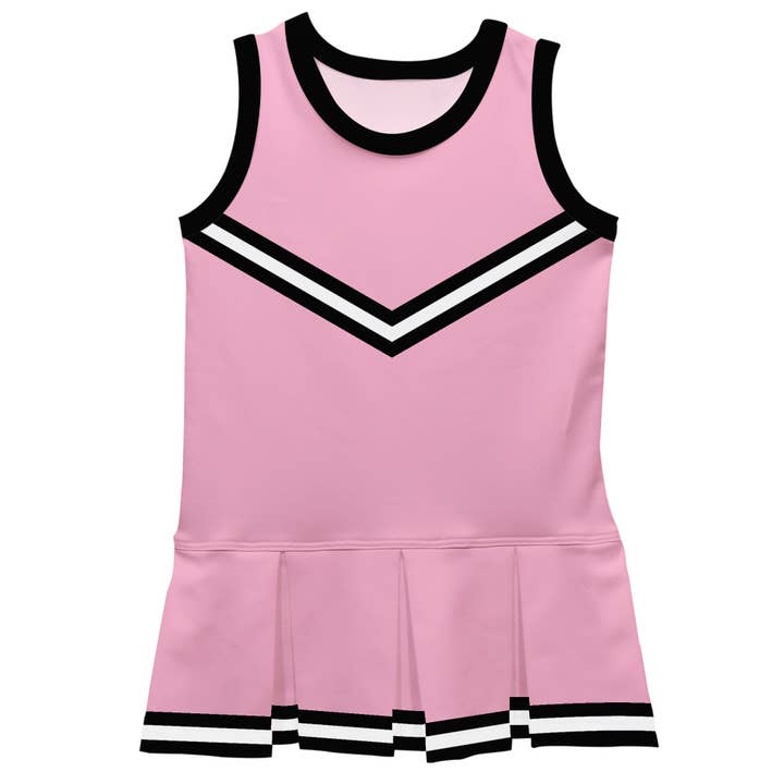 Pink Black White Sleeveless Cheerleader Dress for wholesale by Vive La Fete