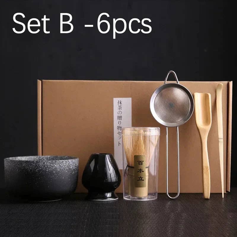 BlakOutlet - Wholesale Tea Set - 4/6/7PCS Japanese Matcha Blender Set3