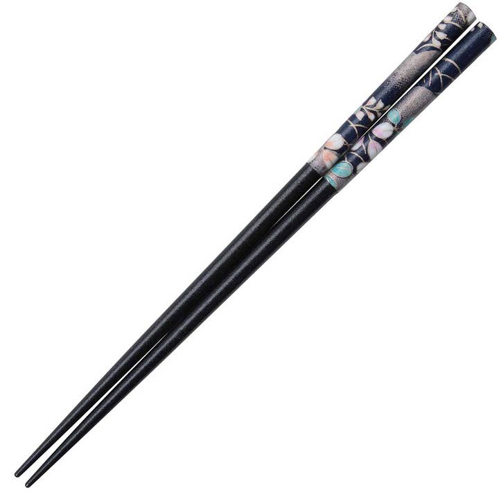 Baguettes japonaises noires Washi Moon Fleurs d'automne pour la vente par Wholesale Chopsticks