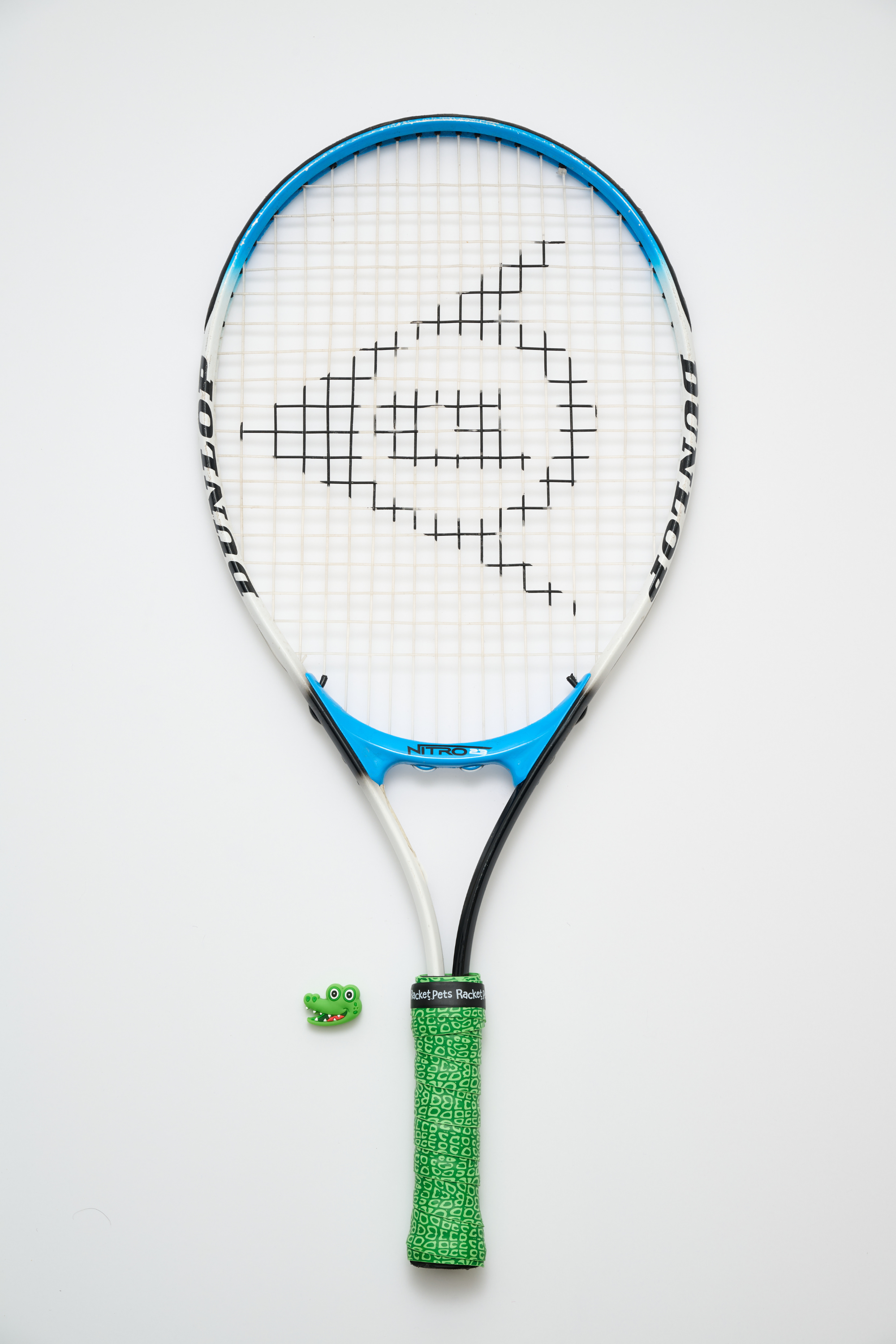 Racket Pets - Wholesale Sporting Accessories - Alligator Green Tennis Overgrip Tape and Matching Shock Abso8