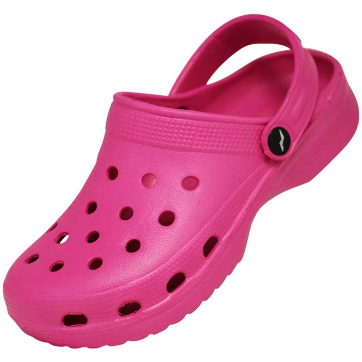 Norty Women's Clog Sandal Sizes 6-11 13515W Fuchsia Prepack for wholesale by The Norty Brand