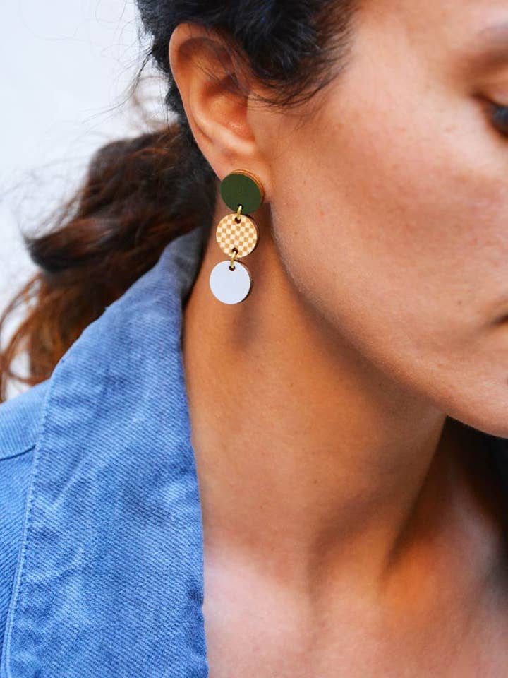 Orecchini Pendenti a Motivo • Quadrato per la vendita all'ingrosso da parte di Pithy