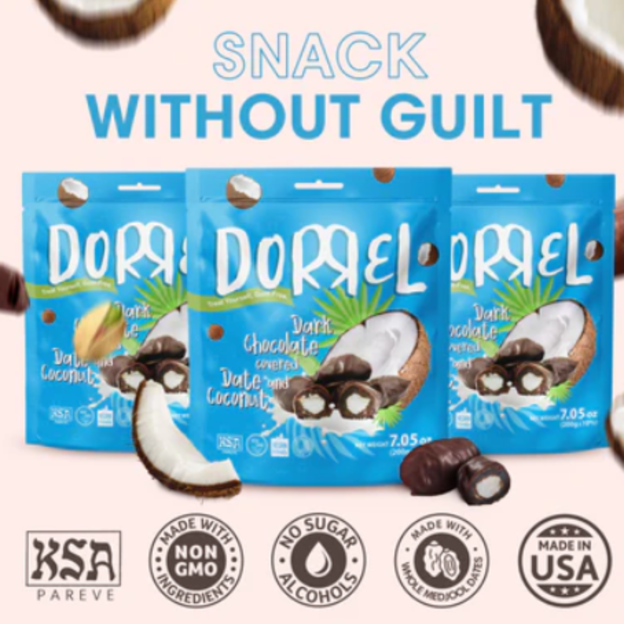 LAGMA - Wholesale Chocolate Covered Sweets - Dorrel Sweets Medjool Dates 10/7.05oz2