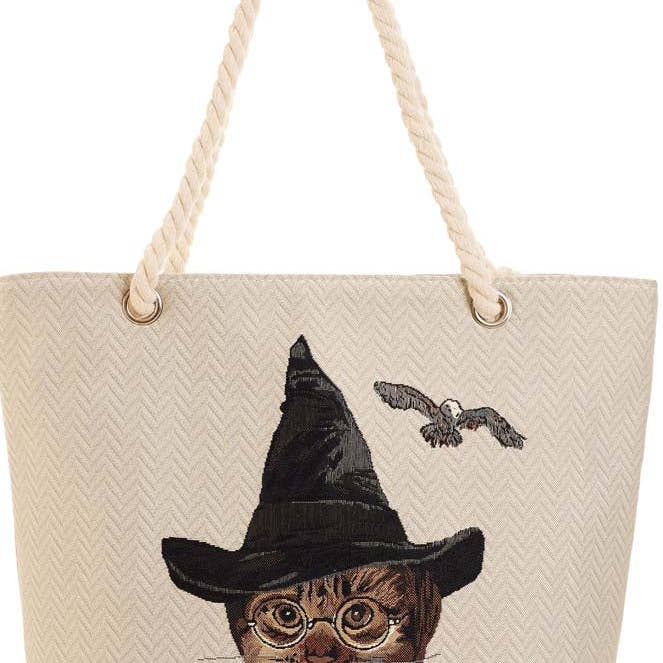 Magical Cat - Beach Bag for wholesale by Signare Tapestry