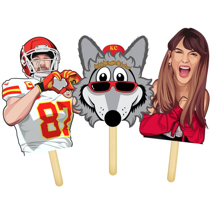 Kansas City Heads on a Stick for wholesale by Fancy Fanny