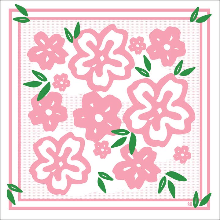 All Very Goods - Wholesale Bandana - Unisex - Bandana - Go Go Cherry Blossoms