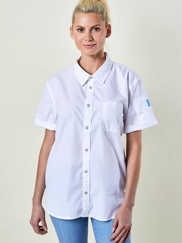 BlueCut - Wholesale Buttoned-down shirt – Men's - Logan Work Shirt-Fine Twill-Unisex6