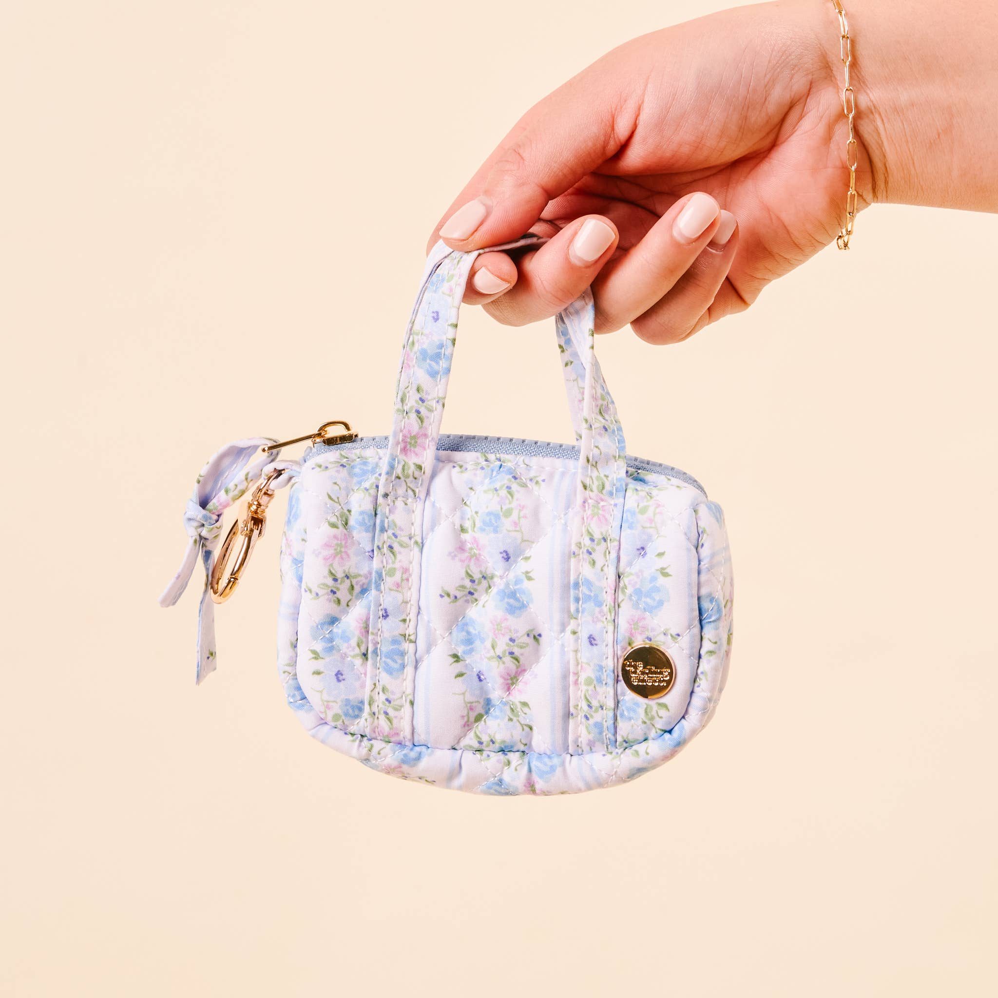The Darling Effect - Wholesale Keychain - Women's - Itty Bitty Duffle Bag Charm-Petal Parade Blue3