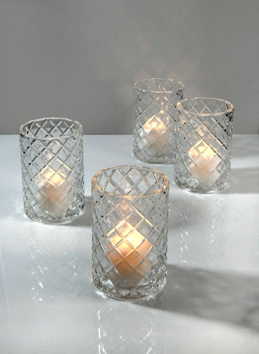 Jamali Garden - Wholesale Candle Holder - Etched Glass Votive Holder1