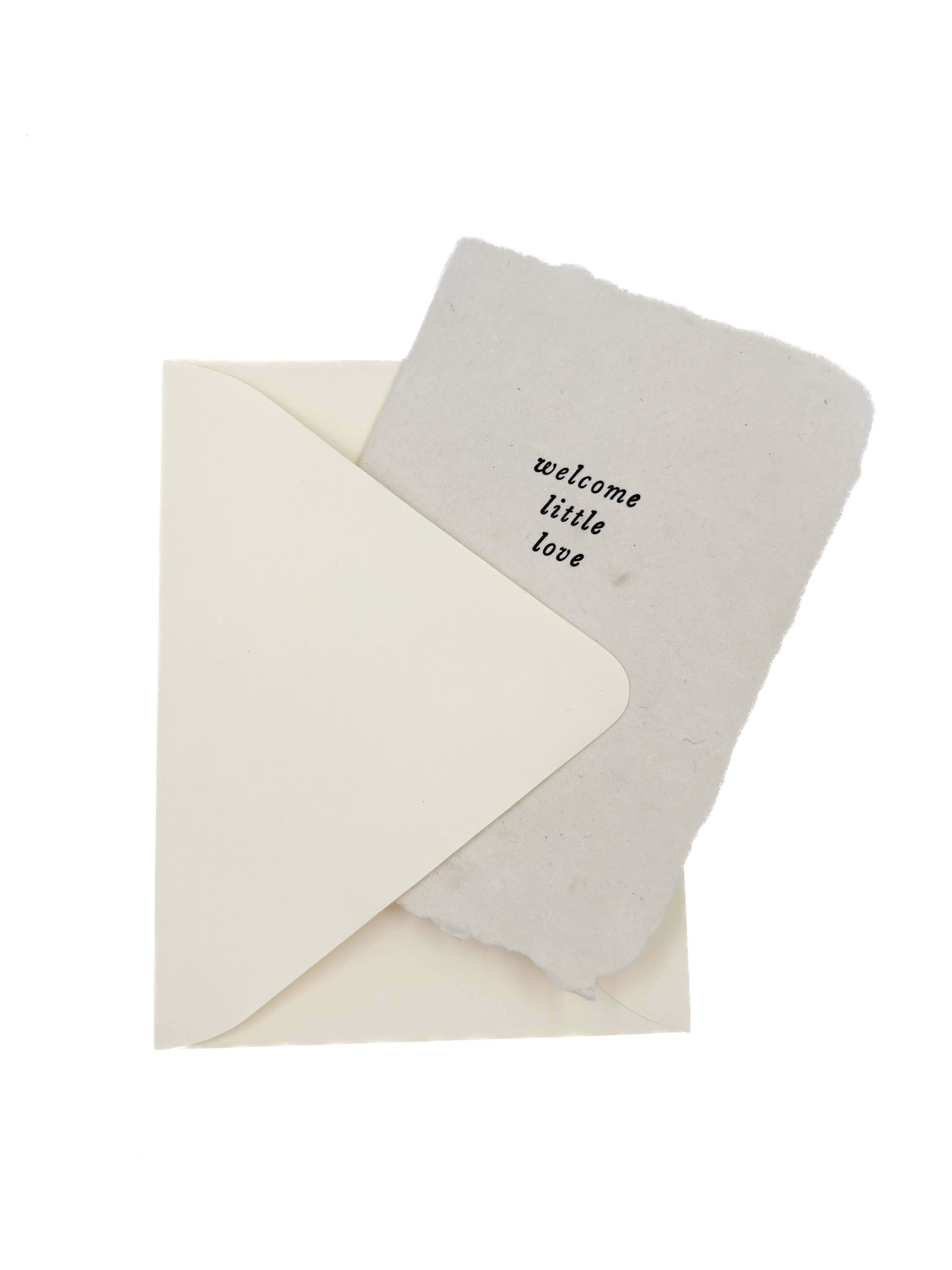 farmette - Wholesale Baby Card - welcome little love card1