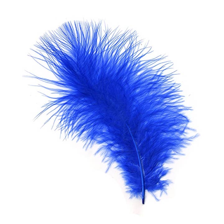 Penas de Marabou de Turquia Soltas 3-8" Tingidas - Royal por atacado de Zucker Feather Products