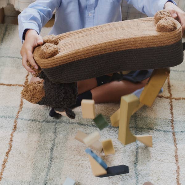 Lorena Canals - Wholesale Area Rug - Kids & Baby - Washable Rug Tartan Blue Sage4