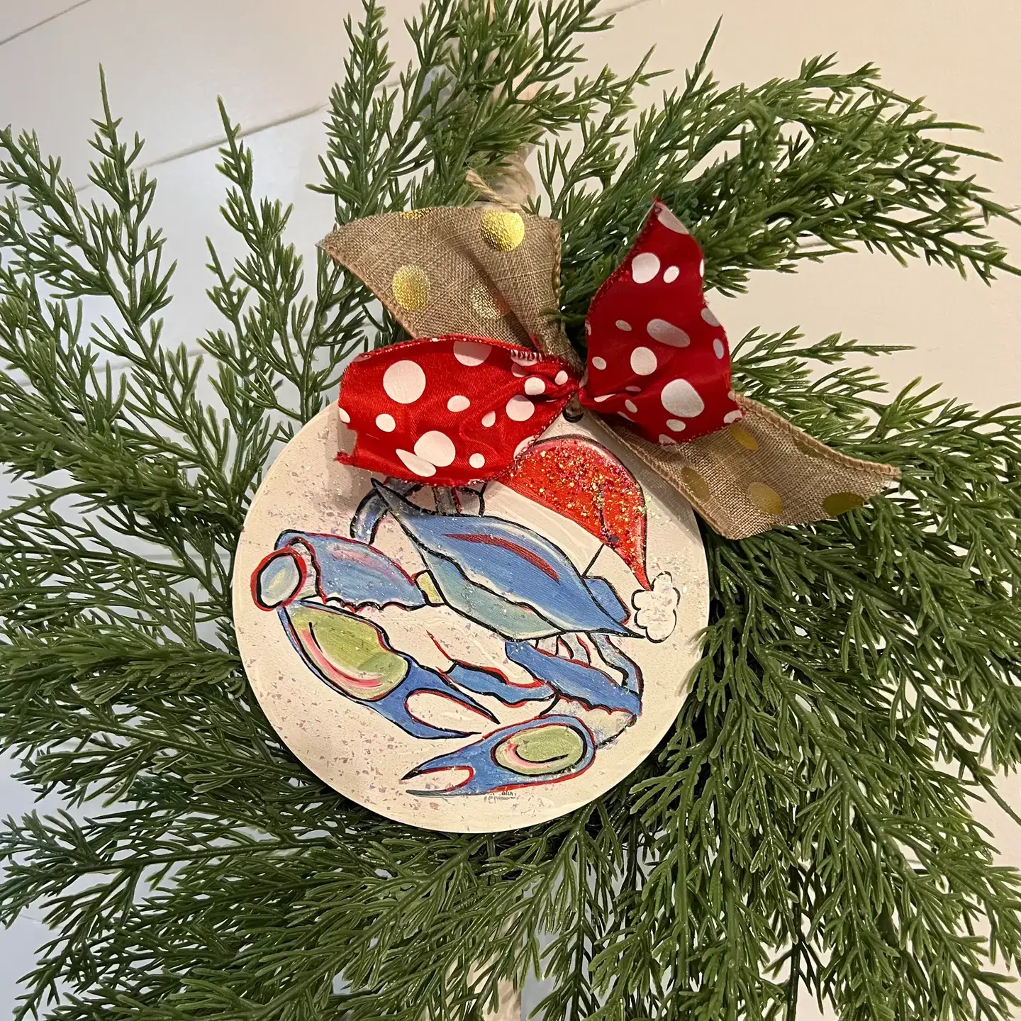 The Happy Butterfly - Wholesale Wreath - Wreath Attachments: Santa Crab2