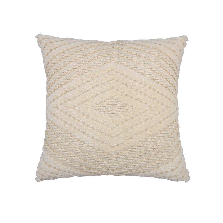 Urbane Hide – Blød Creme Boho Mønster Pudebetræk – 45×45 for engroshandel hos Urbane Hide