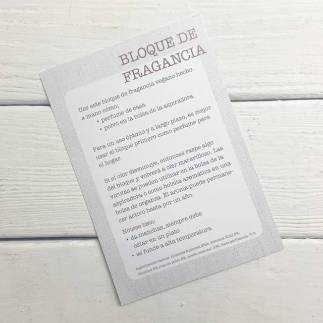 ByBazz – Großhandel Scherz-/Geschenkartikel – Thekenkarte für Duftwürfel; Preis pro Stück1