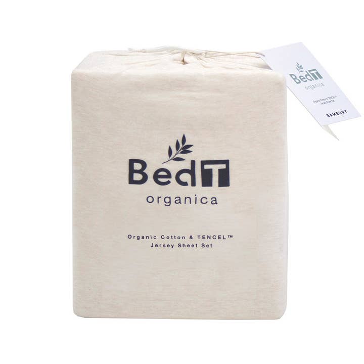 BedT Organica Jersey Knit Organic Cotton & Tencel Sheet Set for wholesale by Bambury