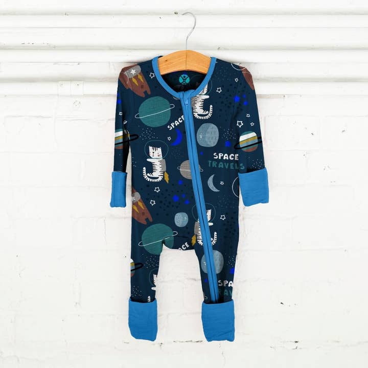 Pijamas de Bambú Gato Espacial para venta al por mayor de Buckle Me Baby Coats