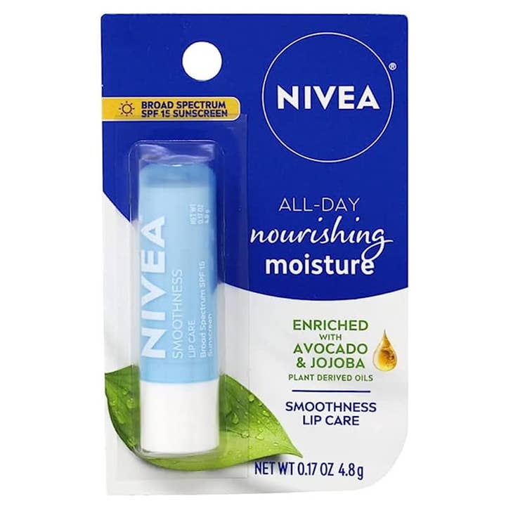 Nivea A Kiss Of Smoothness Hydrating Lip Care Spf 15, 0.17 oz for wholesale by Bam Deals