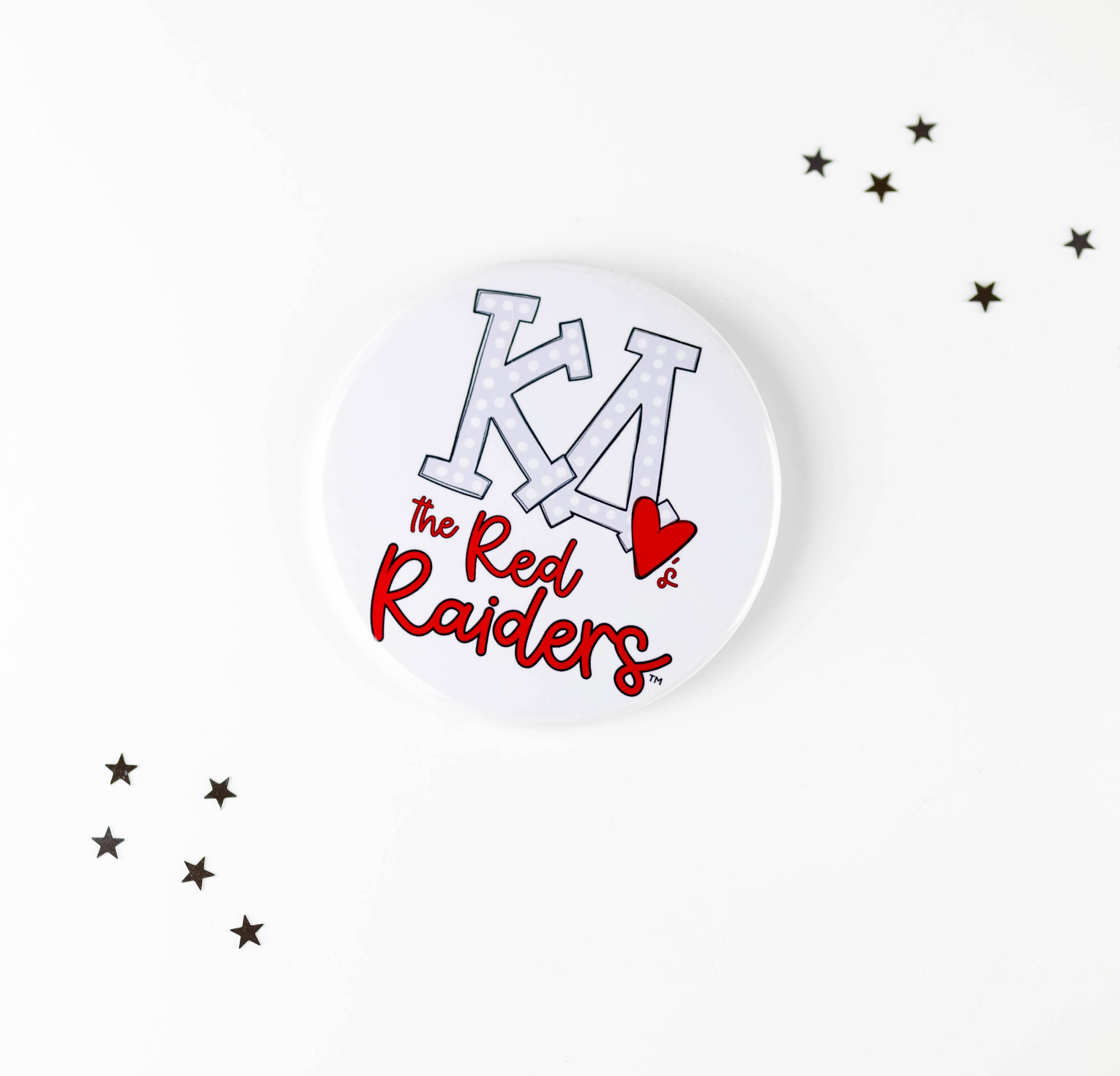 Tailgated Co. – Alfinete/botão de lapela por atacado – Botão de Dia de Jogo da Irmandade Kappa Delta Texas Tech1