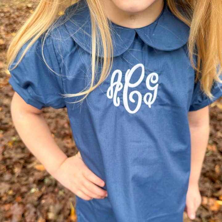 Carson Elizabeth Kids - Wholesale Dress - Kids - Navy Dress3